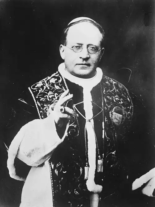 Papst Pius XI. am Beginn seines Pontifikats
